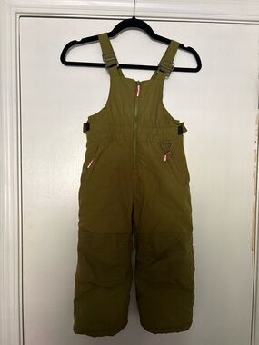 Amazon Essentials Olive Green Kids Snow Bib Overalls
